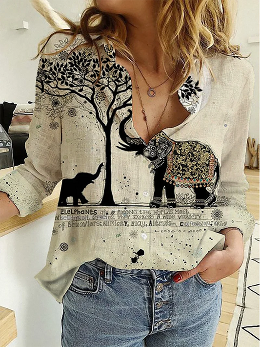 Wild & Elegant: Stylische Damenbluse mit Tigerstreifen